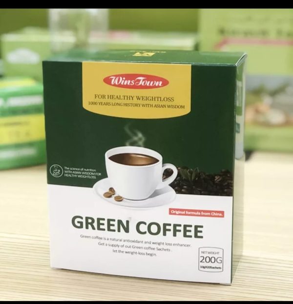 Green Coffee, 20Pcs Green Coffee Green Slim Coffee with Ginseng Control Weight-Loss New UK