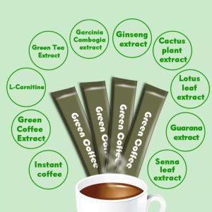 0Pcs Green Coffee Green Slim Coffee with Ginseng Control Weight-Loss New UK
